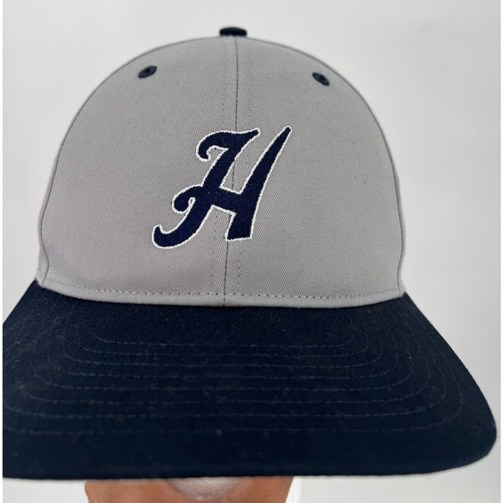 Hooey Legend H Logo Adjustable Snapback Hat Baseball Cap Gray/Blue Men's M/L